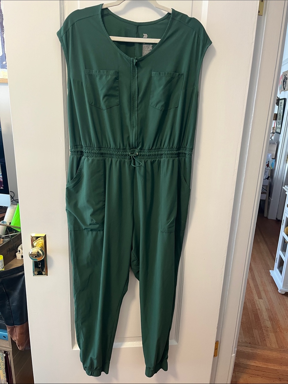 all in motion Forest Green Utility Jumpsuit